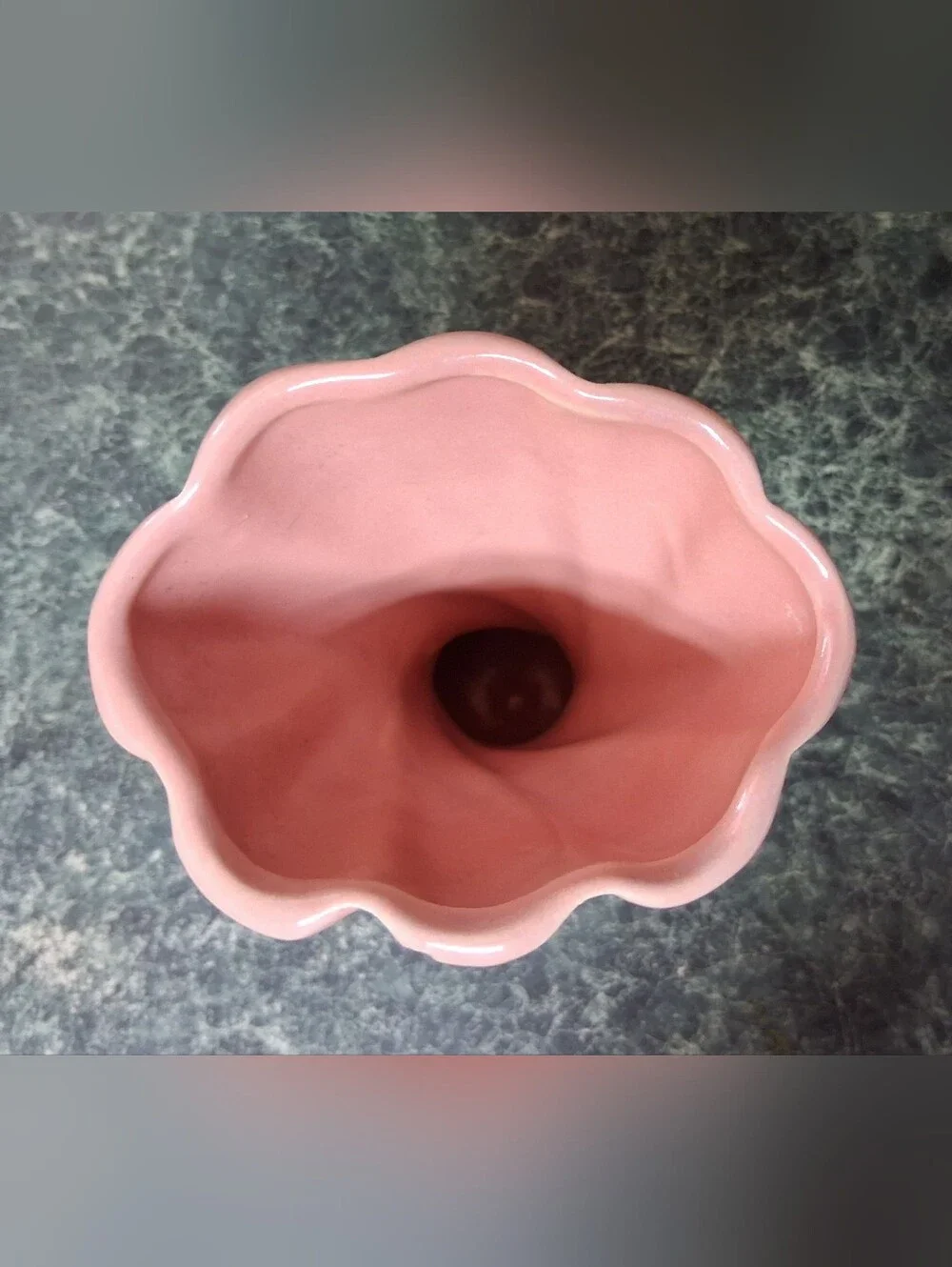 Vintage Gonder USA Pottery Vase Glossy Pink B-64